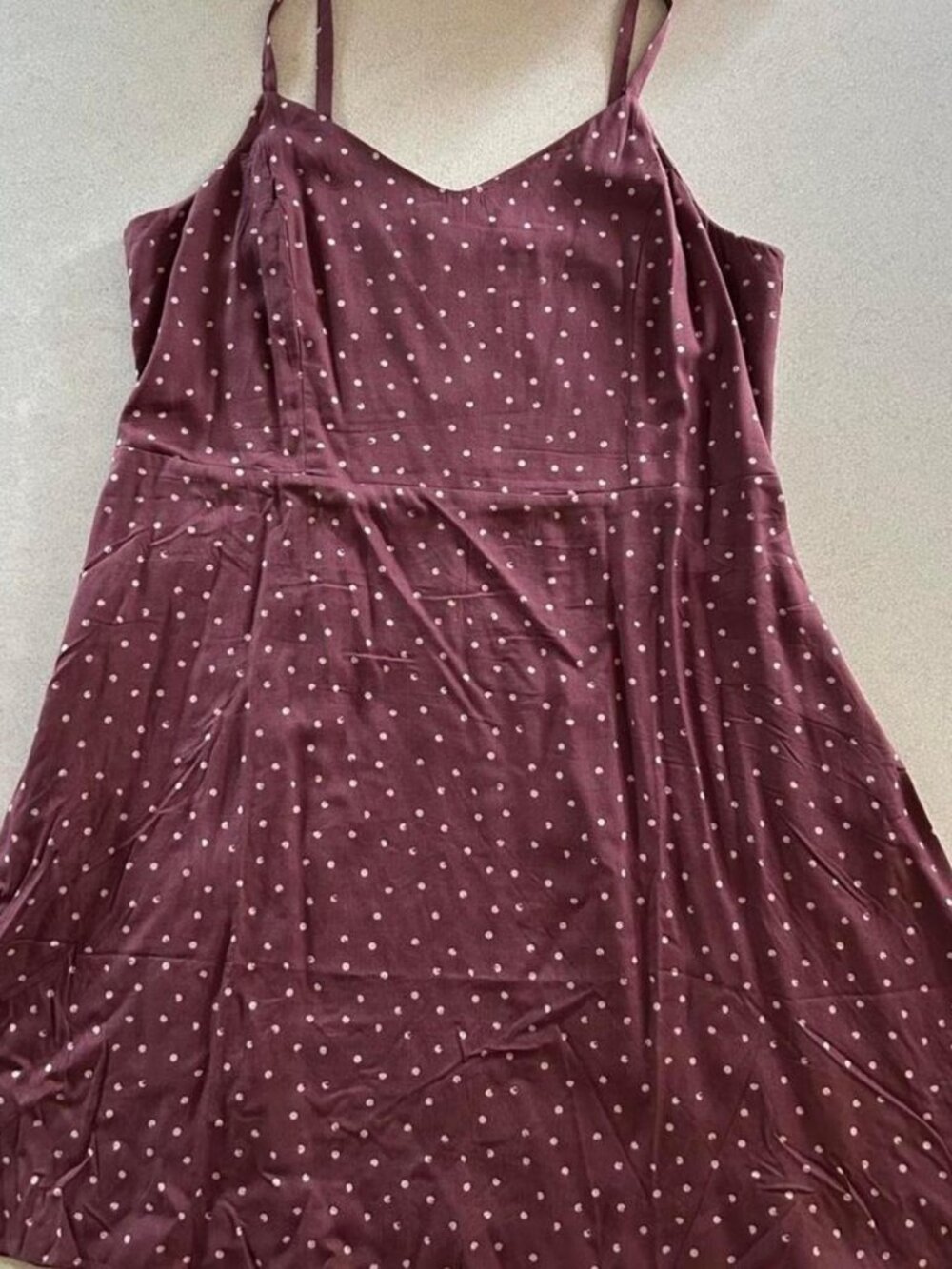 dot babydoll mini dres